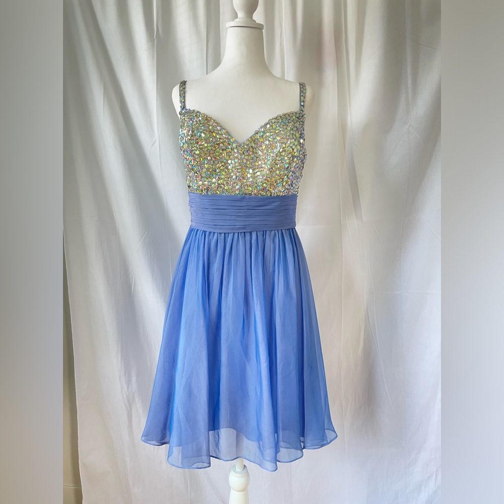 La femme blue cocktail dress. Size 16